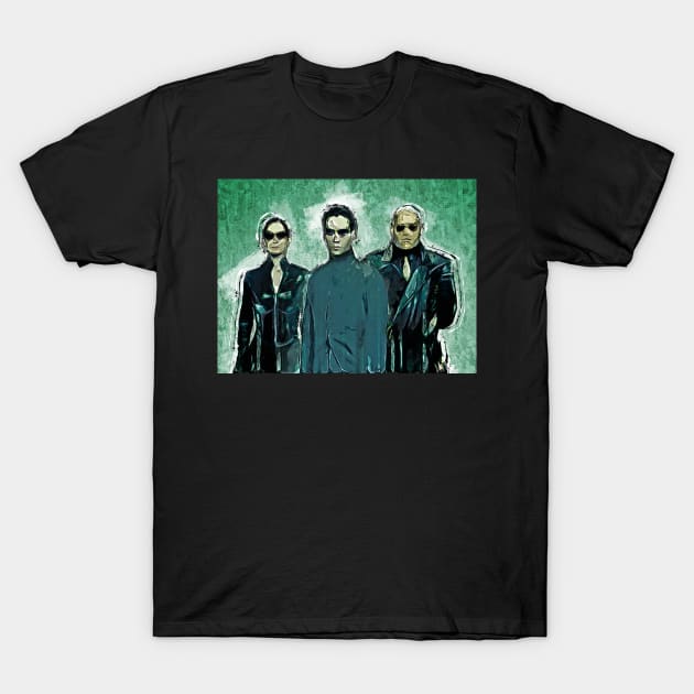 the matrix pop art T-Shirt by PrintstaBee